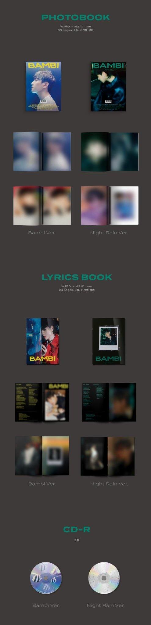 Baek Hyun - BAMBI (3rd Mini Album) - J-Store Online