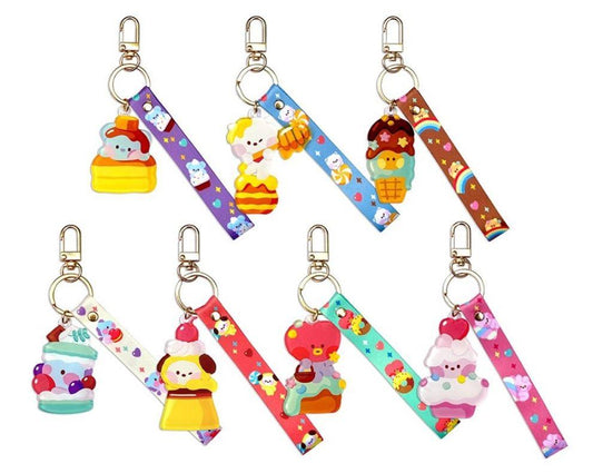 BT21 - ACRYLIC STRAP KEYRING SWEETIE - J-Store Online