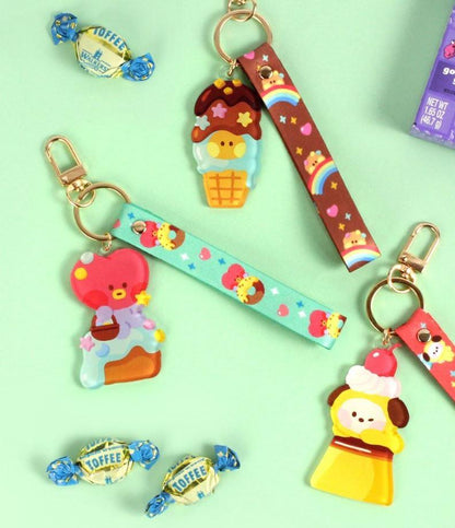 BT21 - ACRYLIC STRAP KEYRING SWEETIE - J-Store Online