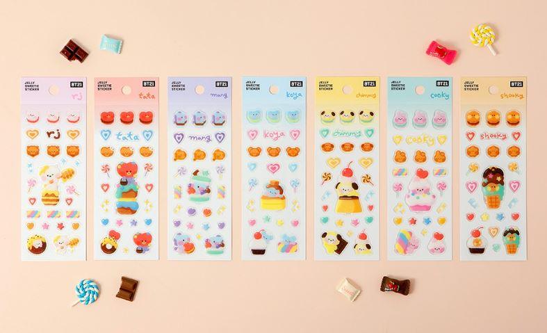 BT21 - JELLY SWEETIE STICKER - J-Store Online