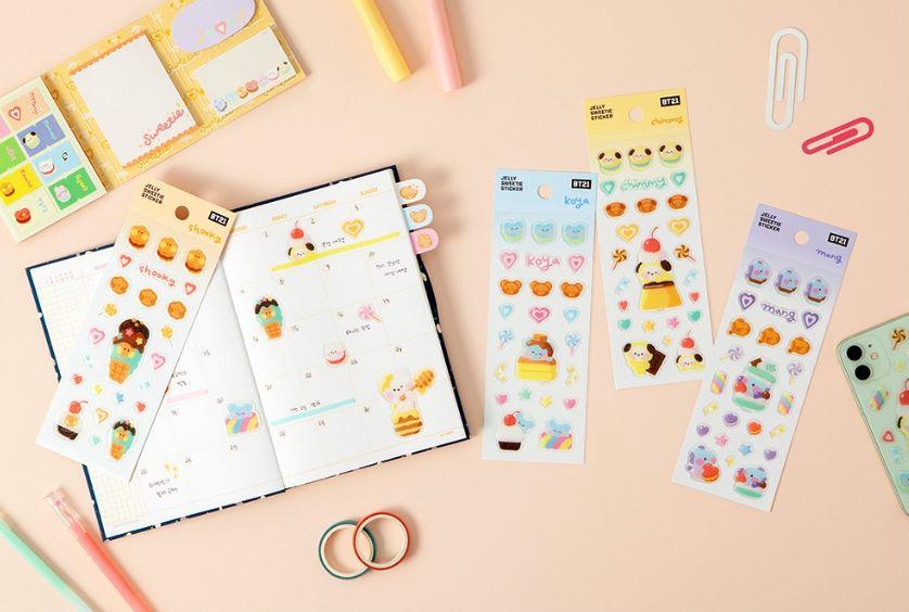 BT21 - JELLY SWEETIE STICKER - J-Store Online