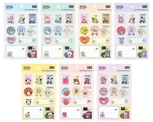 BT21 - MININI REMOVABLE GIFT STICKER - J-Store Online