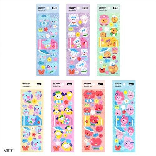 BT21 - HOLOGRAM STICKER SUMMER SKY - J-Store Online