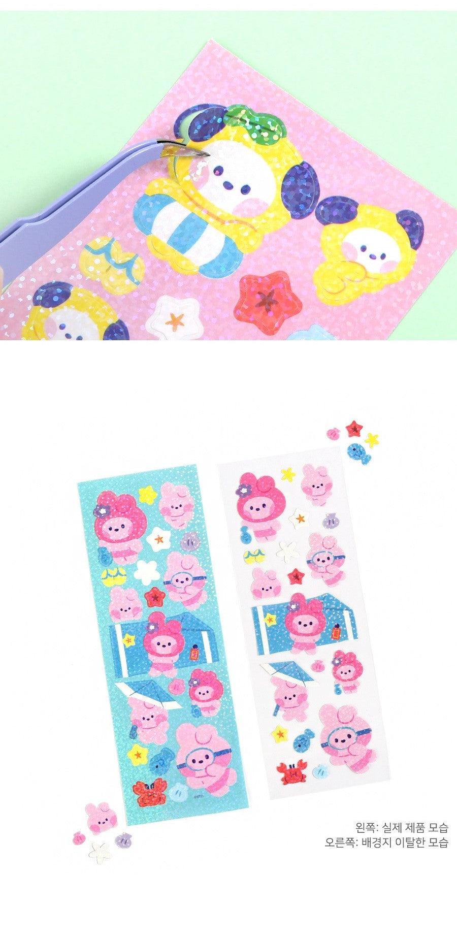 BT21 - HOLOGRAM STICKER SUMMER SKY - J-Store Online