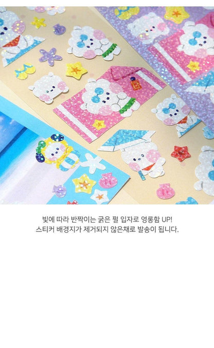 BT21 - HOLOGRAM STICKER SUMMER SKY - J-Store Online