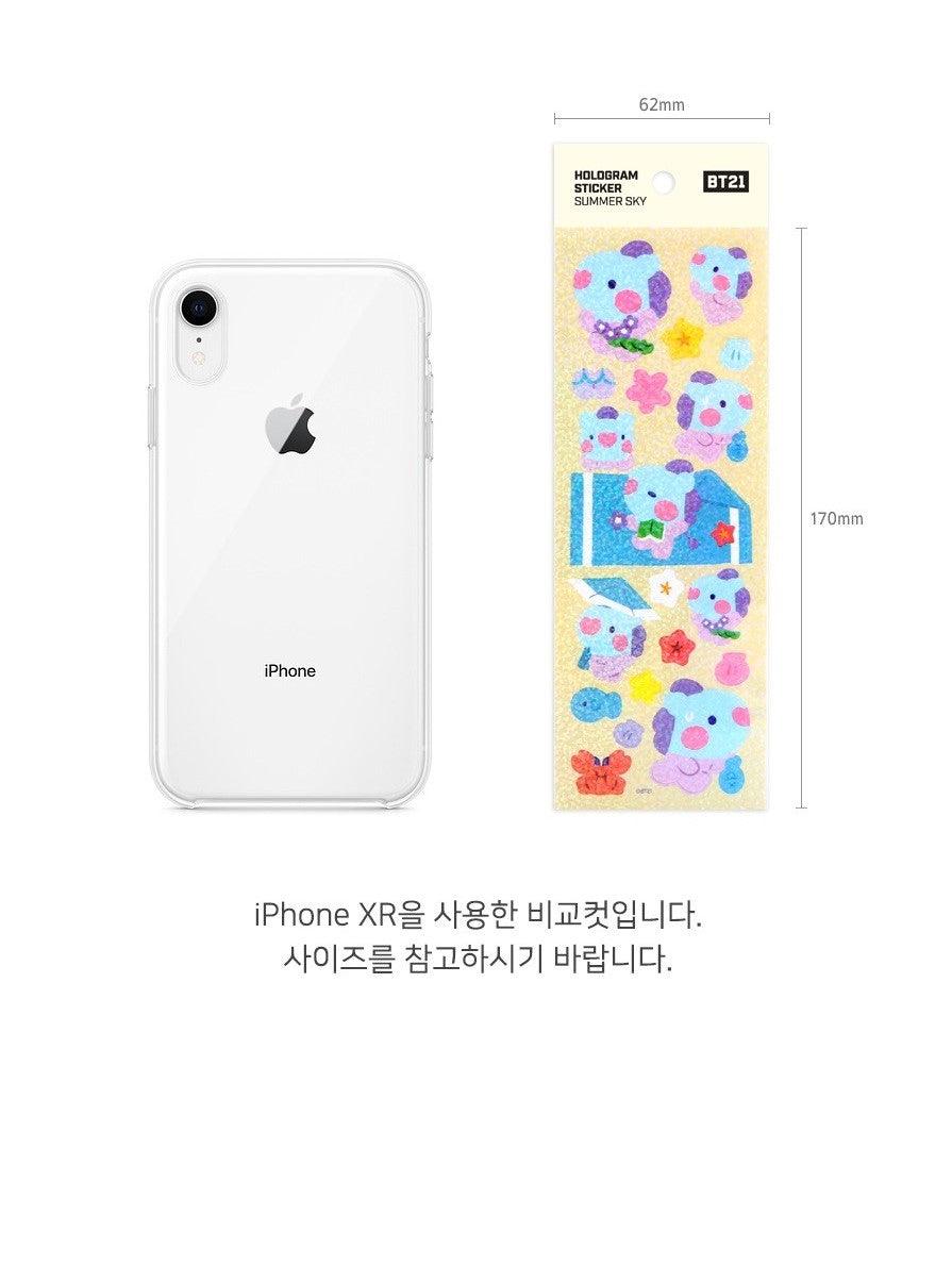 BT21 - HOLOGRAM STICKER SUMMER SKY - J-Store Online