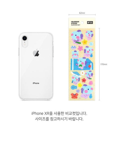 BT21 - HOLOGRAM STICKER SUMMER SKY - J-Store Online