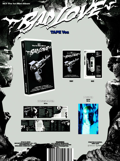 KEY - BAD LOVE - 1ST MINI ALBUM - TAPE VER - J-Store Online