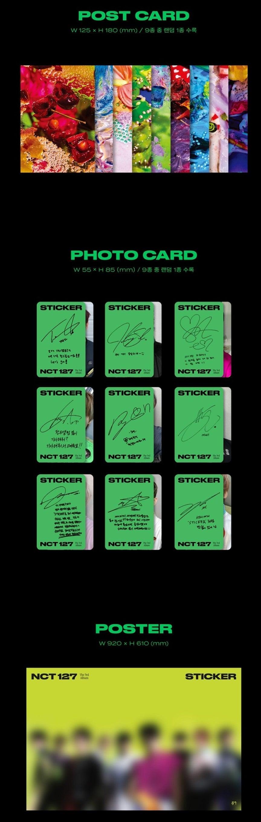 NCT 127 - VOL.3 - Sticker - J-Store Online