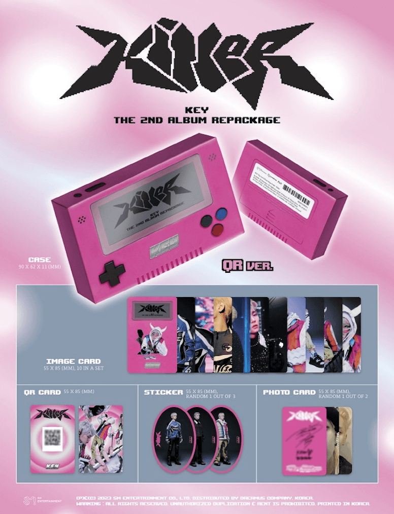 KEY - THE 2ND ALBUM REPACKAGE - KILLER - QR VERSION - J-Store Online