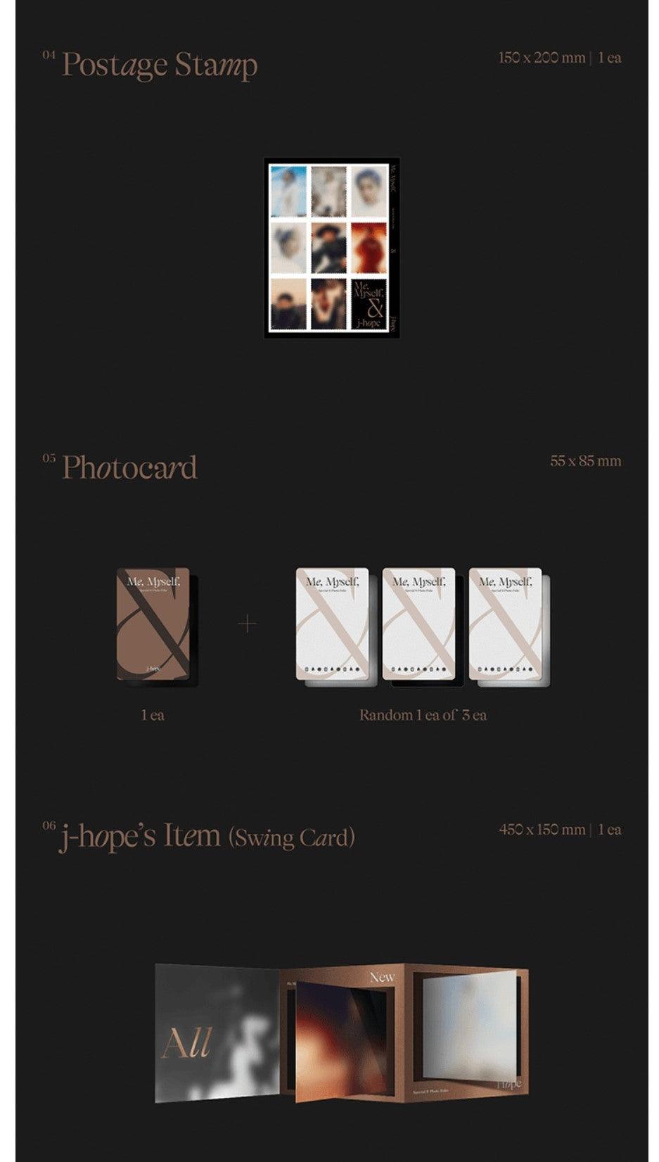 SPECIAL 8 PHOTO-FOLIO ME, MYSELF, AND J-HOPE 'ALL NEW HOPE' - J-Store Online