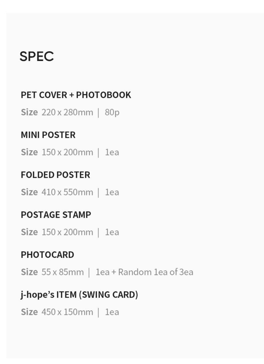 SPECIAL 8 PHOTO-FOLIO ME, MYSELF, AND J-HOPE 'ALL NEW HOPE' - J-Store Online