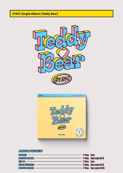 STAYC - TEDDY BEAR (4TH SINGLE ALBUM) DIGIPACK VER. - J-Store Online