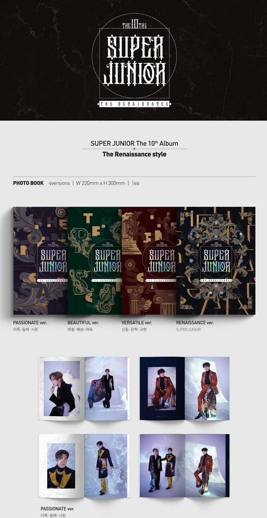 SUPER JUNIOR -  10th Album - The Renaissance - J-Store Online