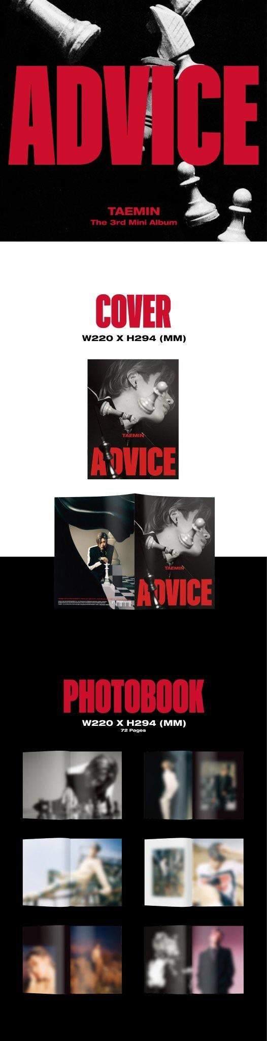 TAEMIN - ADVICE (3RD MINI ALBUM) - J-Store Online