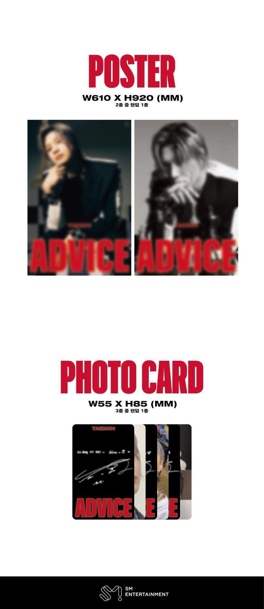 TAEMIN - ADVICE (3RD MINI ALBUM) - J-Store Online