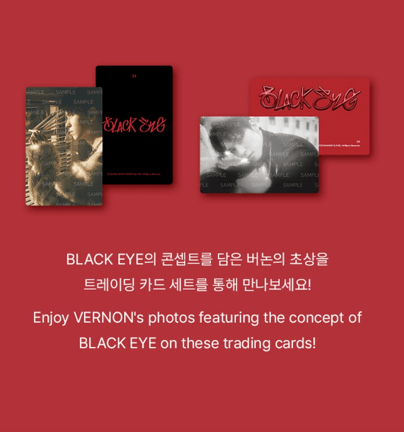 VERNON MIXTAPE - BLACK EYE - TRADING CARD SET (6 Karten) - J-Store Online